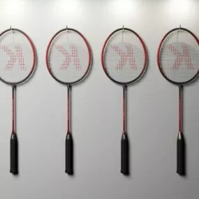 Sport Badminton Racquets 3d model