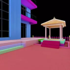 Apartment Balcony Design 3d model