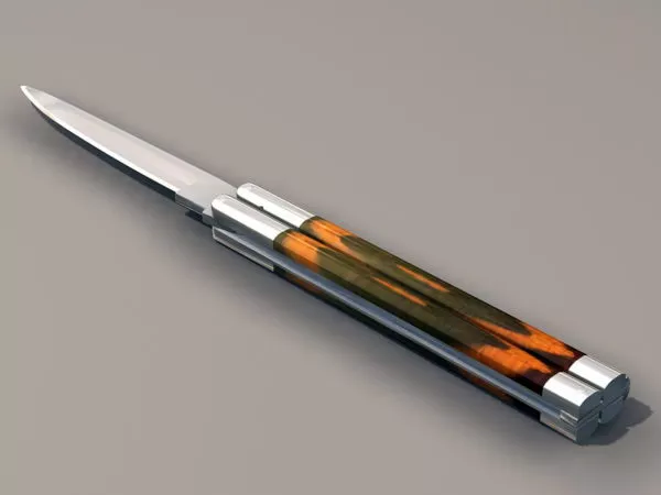 Household Balisong Knife 3d model Household Balisong Knife 3d model