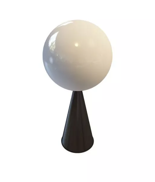 Billiard Ball 8 Number 3d model