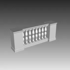 Baluster Molds Balustrade Rail 3d model