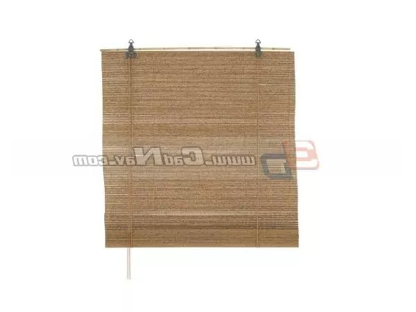 Bamboo Roller Window Curtain Shutter 3d model Bamboo Roller Window Curtain Shutter 3d model