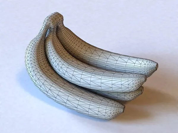 Food Banana Fruit 3d model Food Banana Fruit 3d model