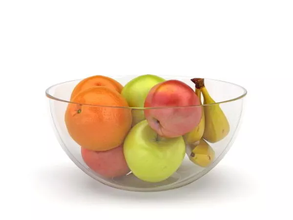 Banana Apples Orange Fruits 3d model Banana Apples Orange Fruits 3d model