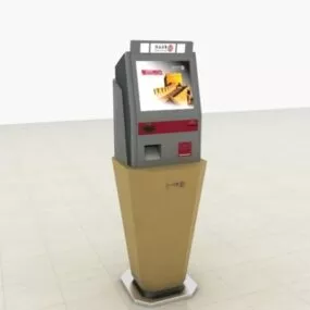 Standing Bank Service Terminal 3d model