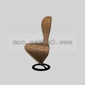Furniture Bar Wicker Chairs 3d model