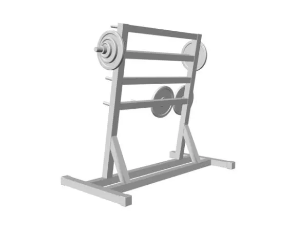 Gym Machine With Controller Lcd 3d model