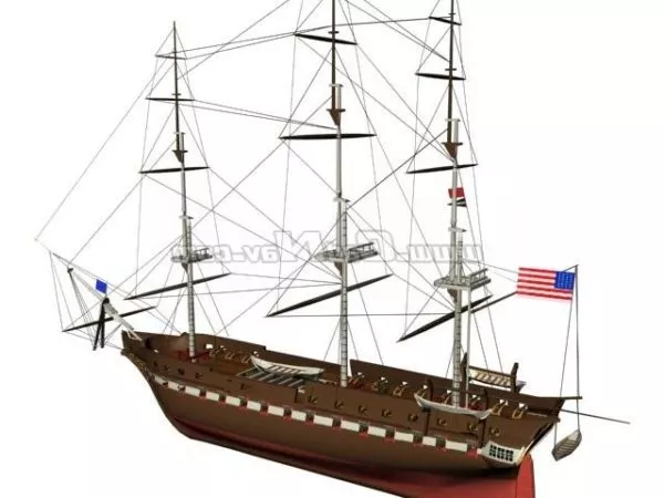 Ancient Galleon Sailing Ship 3d model