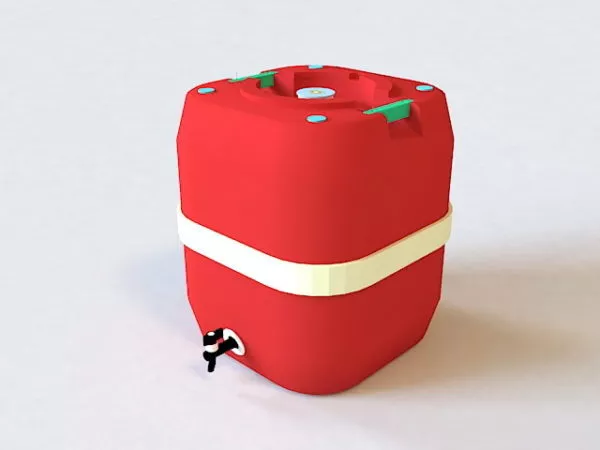 Rustic Fuel Barrel 3d model