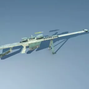 Barrett 50 Cal Sniper Gun 3d model