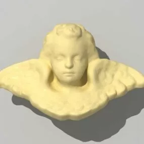 Stone Bas Relief Angel 3d model