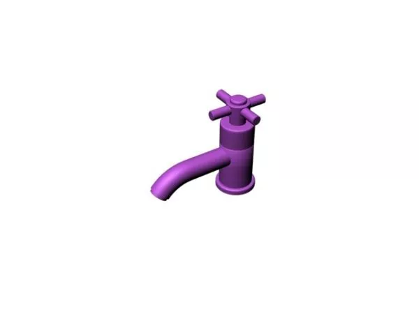 Bathroom Basin Water Faucet 3d model Bathroom Basin Water Faucet 3d model