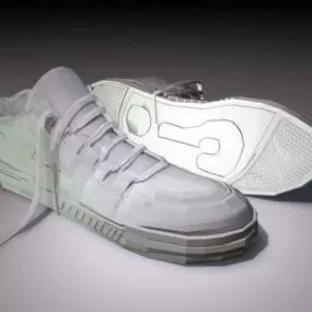 Basketball Sneakers Shoes 3d model