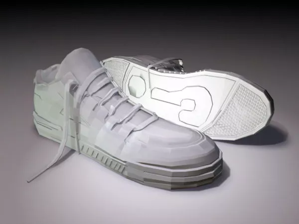 White Sneakers V1 3d model