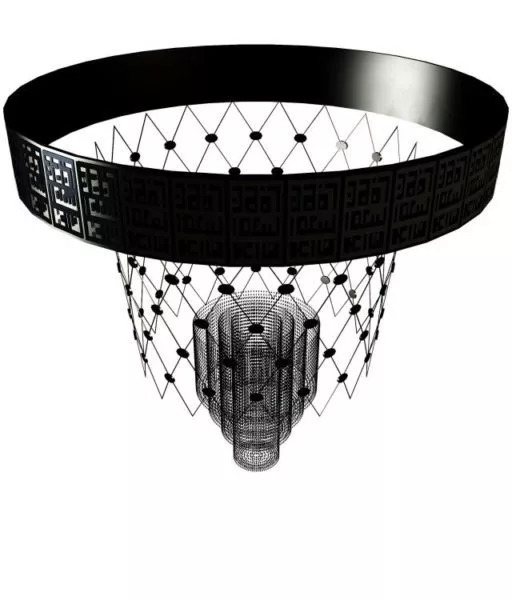 Basketball Metal Net Ceiling Light 3d model Basketball Metal Net Ceiling Light 3d model