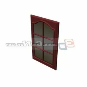 Bathroom Glass Door Design 3d model