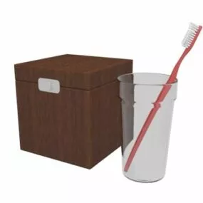 Bathroom Toothbrush Set 3d model