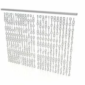 Beaded Decoration Wall Divider 3d model