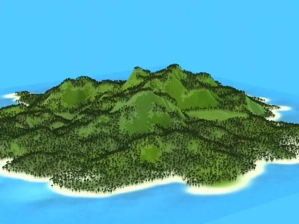 Grey Rock Mountain 3d model