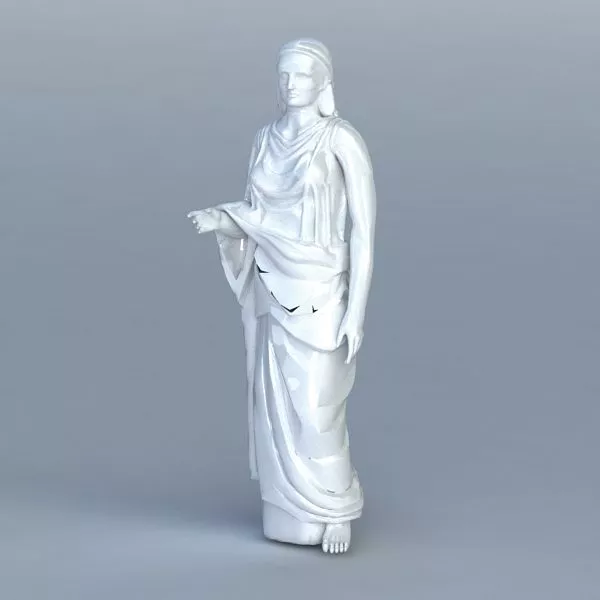 Beautiful Woman Western Statue 3d model Beautiful Woman Western Statue 3d model