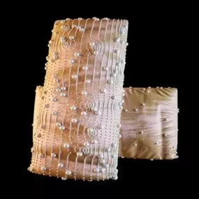 Stitching Pearls Decoảtive Pillow 3d model