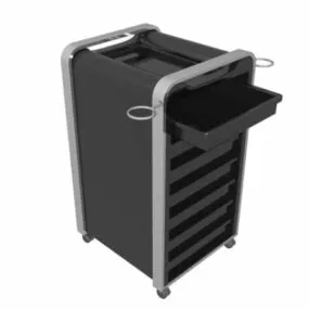 Beauty Salon Equipment Utility Cart 3d model