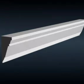 Bedroom Crown Molding Decoration 3d model