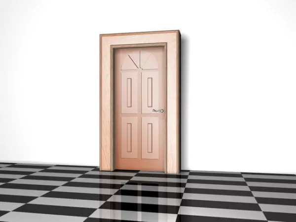 Wood Bedroom Door 3d model Wood Bedroom Door 3d model