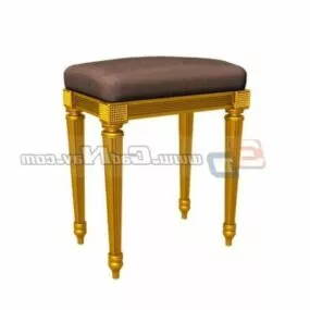 Bedroom Furniture Antique Makeup Stool 3d model