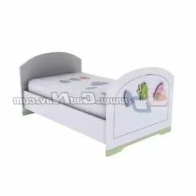 Bedroom Kids Bed Furniture 3d model