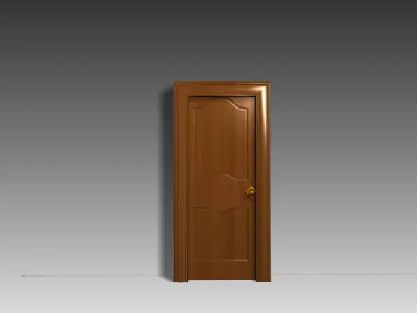 Bedroom Interior Wooden Door 3d model Bedroom Interior Wooden Door 3d model