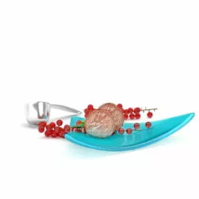 Beef With Red Berry Food 3d model