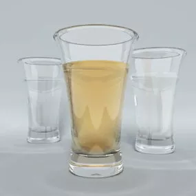 Kitchen Beer Glasses 3d model