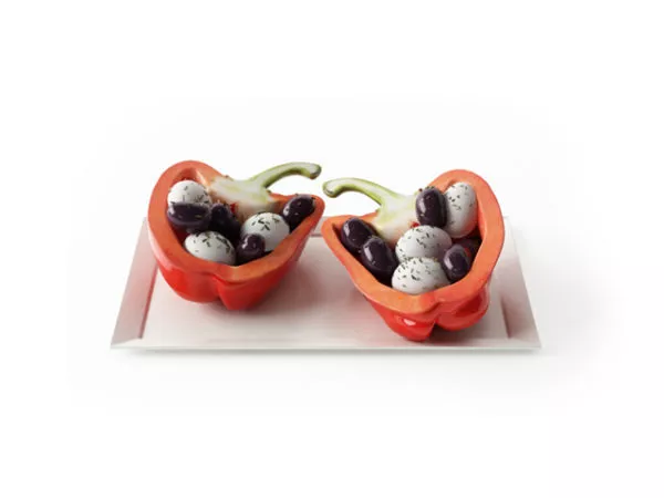 Bell Pepper Snack Food 3d model Bell Pepper Snack Food 3d model