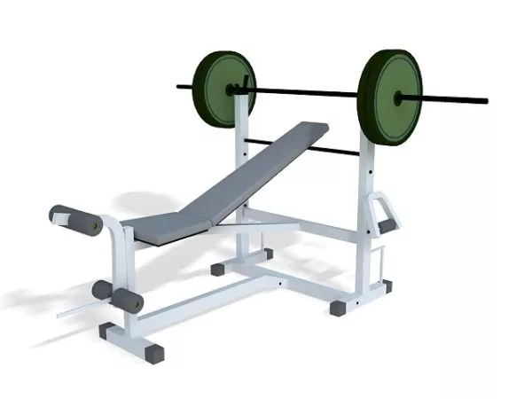 Bend Barbell 3d model