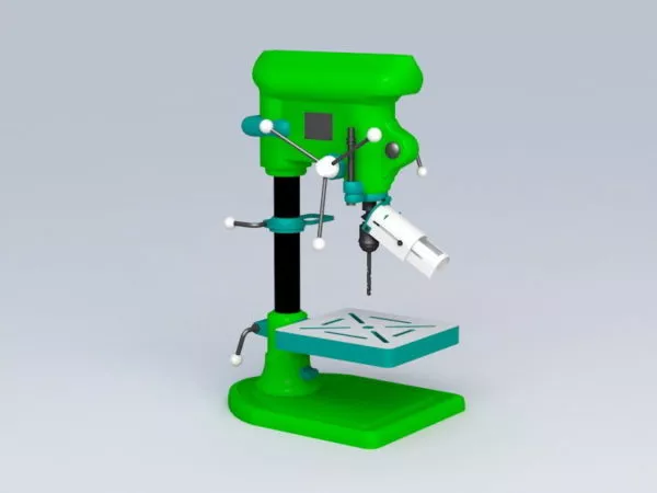 Benchtop Drill Tool 3d model Benchtop Drill Tool 3d model