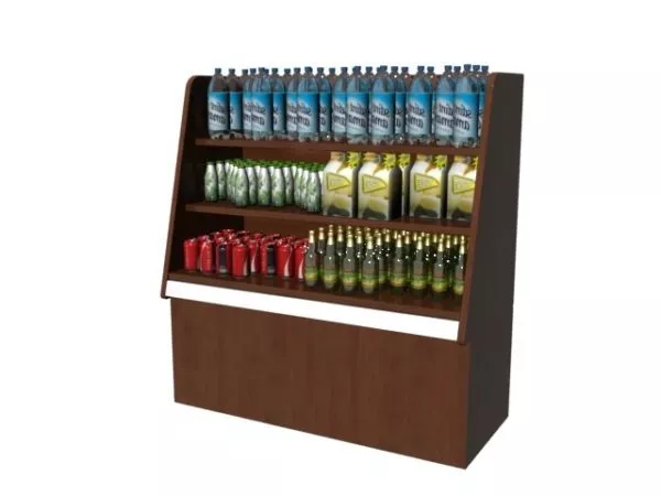 Drink Shop Beverage Display Rack 3d model Drink Shop Beverage Display Rack 3d model