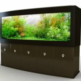 Home Decoration Big Aquarium 3d model