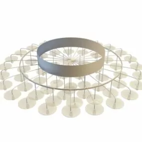 Big Modern Ceiling Lamp 3d model