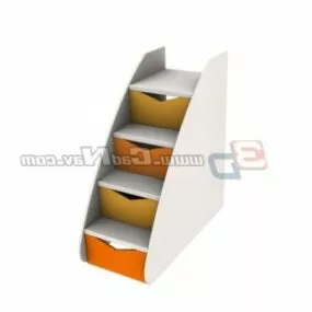 Kids Big Toy Chests Furniture 3d model