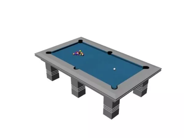 Blue Billiard Pool Table 3d model Blue Billiard Pool Table 3d model