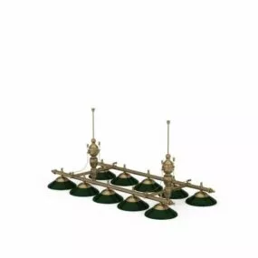 Billiard Top Lights 3d model