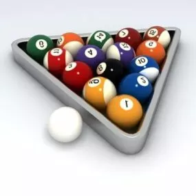 Billiard Pool Balls 3d model
