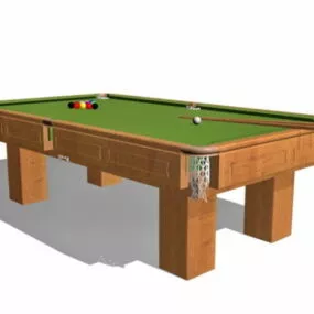 Wooden Billiard Sports Equipment 3d model