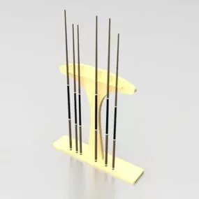 Sport Billiards Pool Cue Rack 3d model