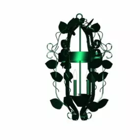 Birdcage Chandelier For Hotel 3d model