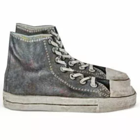Fashion Black Converse Shoes 3d model