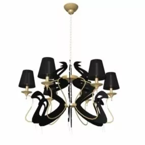 Old Style Art Chandelier 3d model