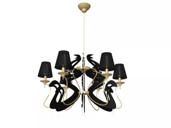 Old Style Art Chandelier 3d model Old Style Art Chandelier 3d model
