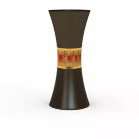 Black Ceramic Vase Ornaments 3d model